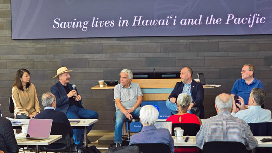 Governor Josh Green, second from right, with other panel members